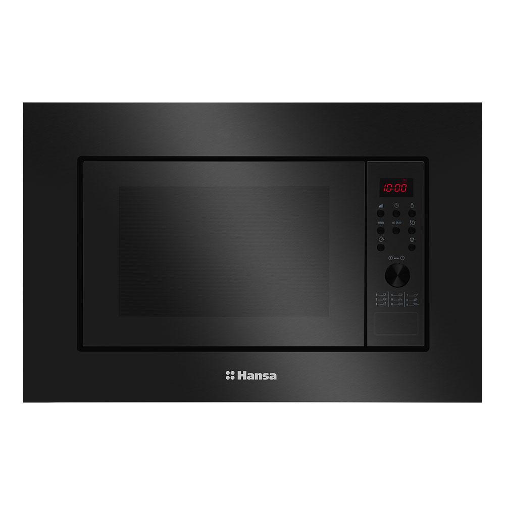 Hansa AMGB20E2GB кіріктірілетін, қара микротолқынды пеші