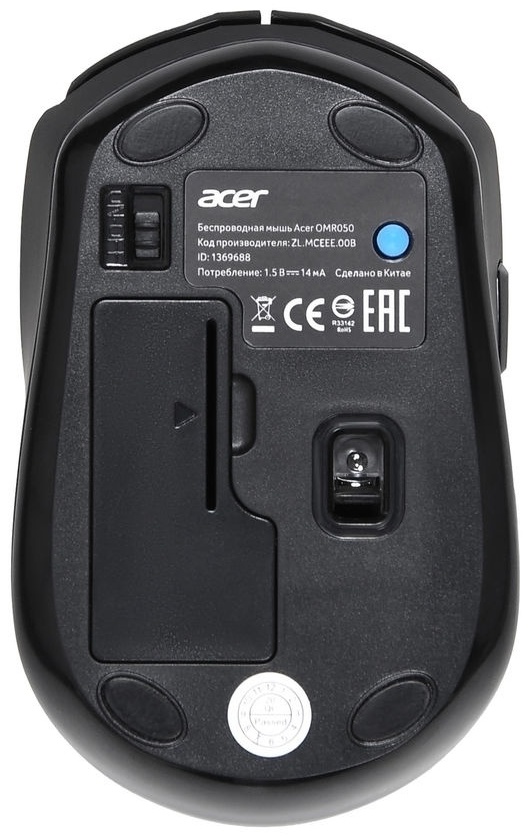 Мышь Acer OMR050 (ZL.MCEEE.00B) черный