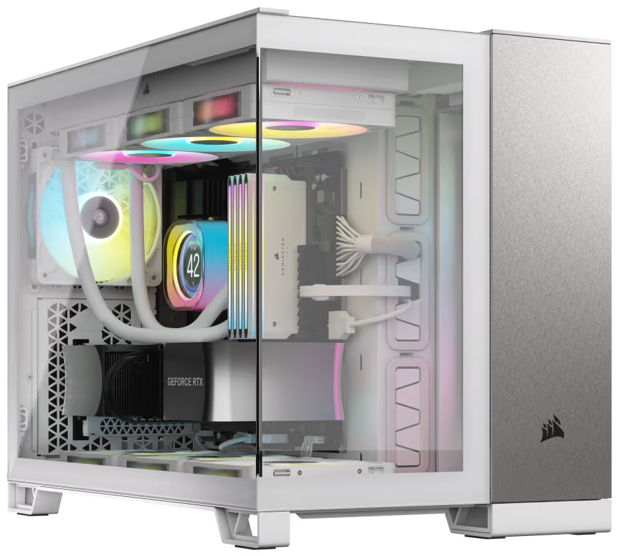 Корпус Corsair 2500X Micro ATX Dual Chamber серый