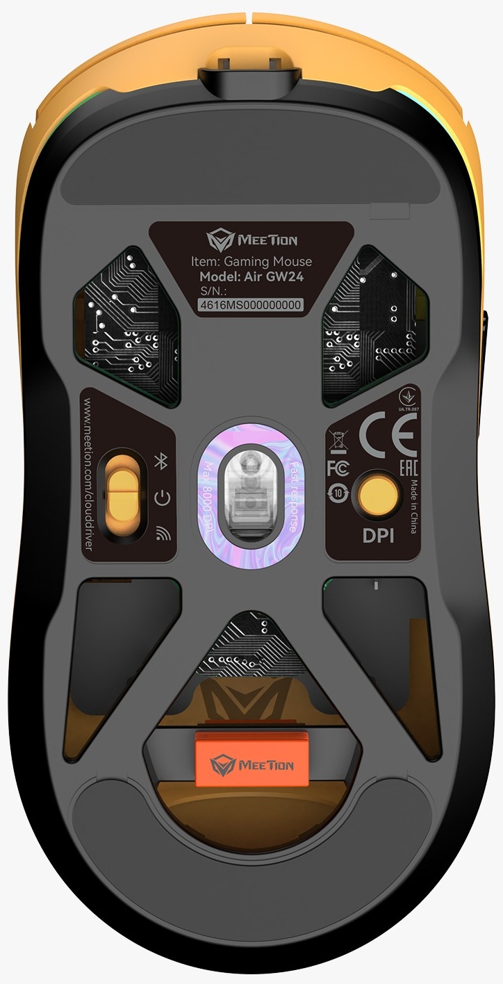 Мышь MeeTion Air GW24 Lemon Yellow желтый