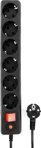 Сетевой фильтр Гарнизон ECL-6-B-3 Black 3 м