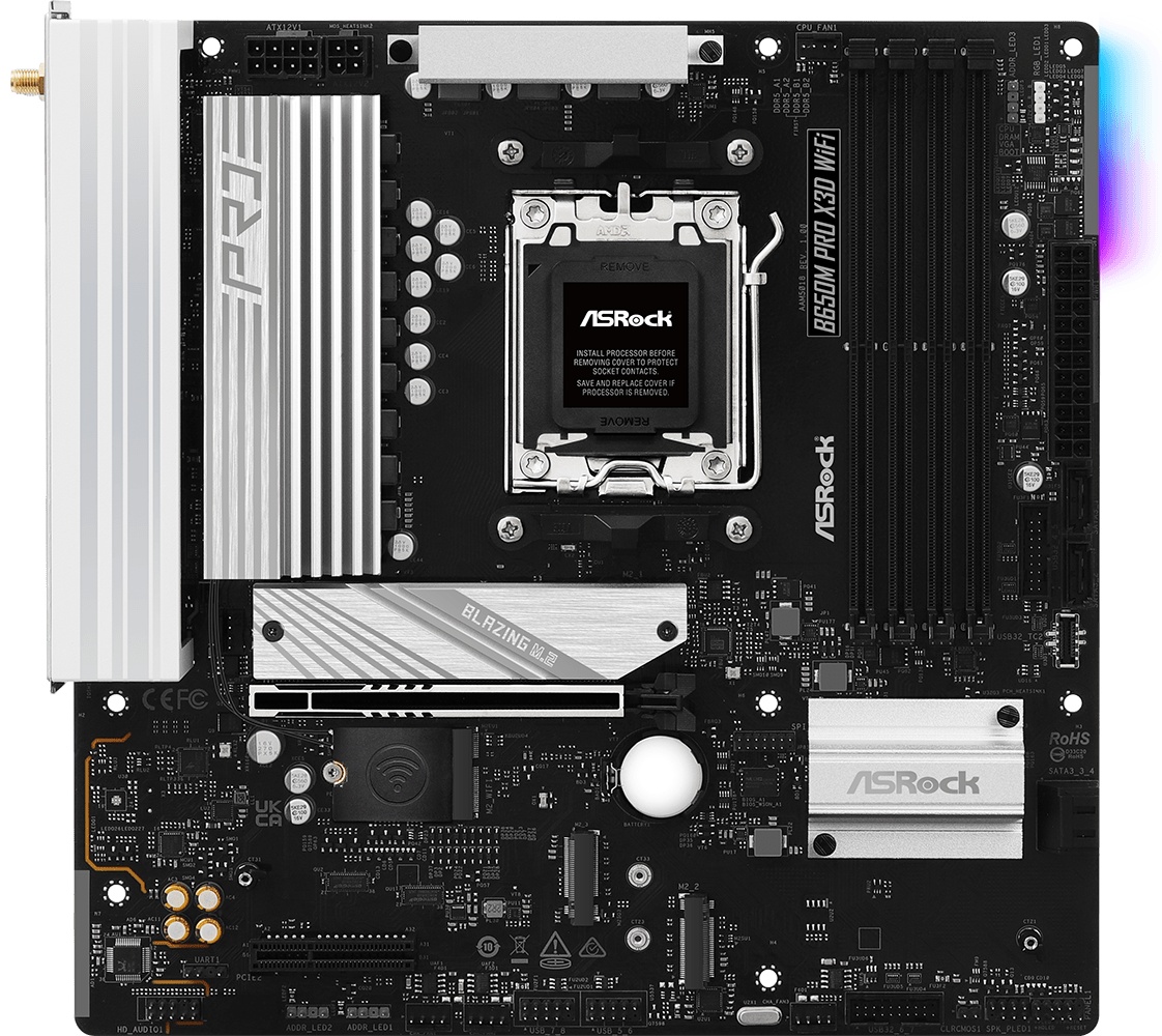 Материнская плата ASRock B650M PRO X3D