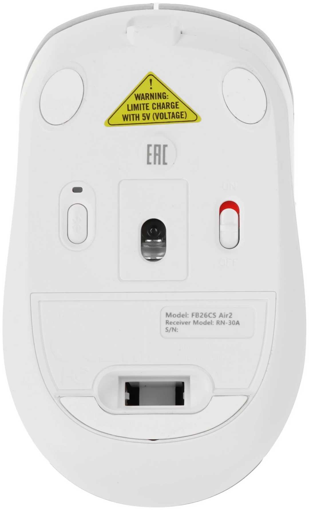 Мышь A4Tech Fstyler FB26CS Air2 (FB26CSAir2 Icy White) серебристый