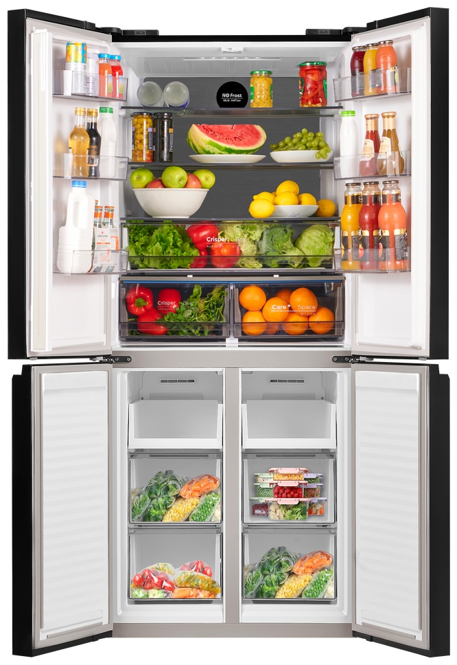 Холодильник MAUNFELD MFF192NFB Inverter черный