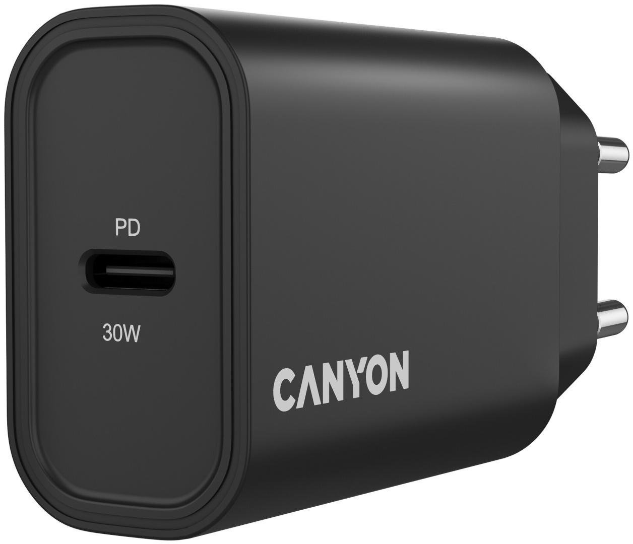Зарядное устройство Canyon OnCharge 30CL Max CNE-CHA30CLB USB Type-C 30 Вт черный