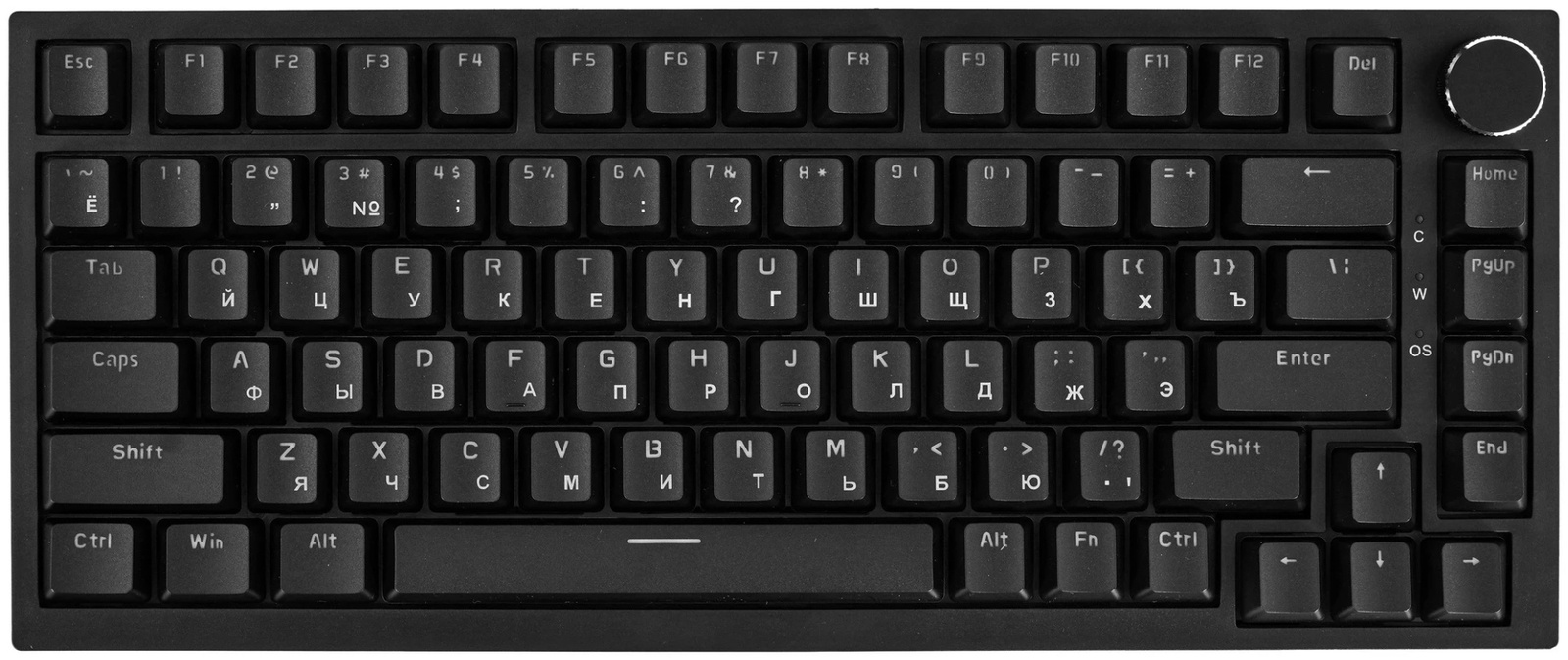 Клавиатура Ajazz AK820 Red Switch, черная