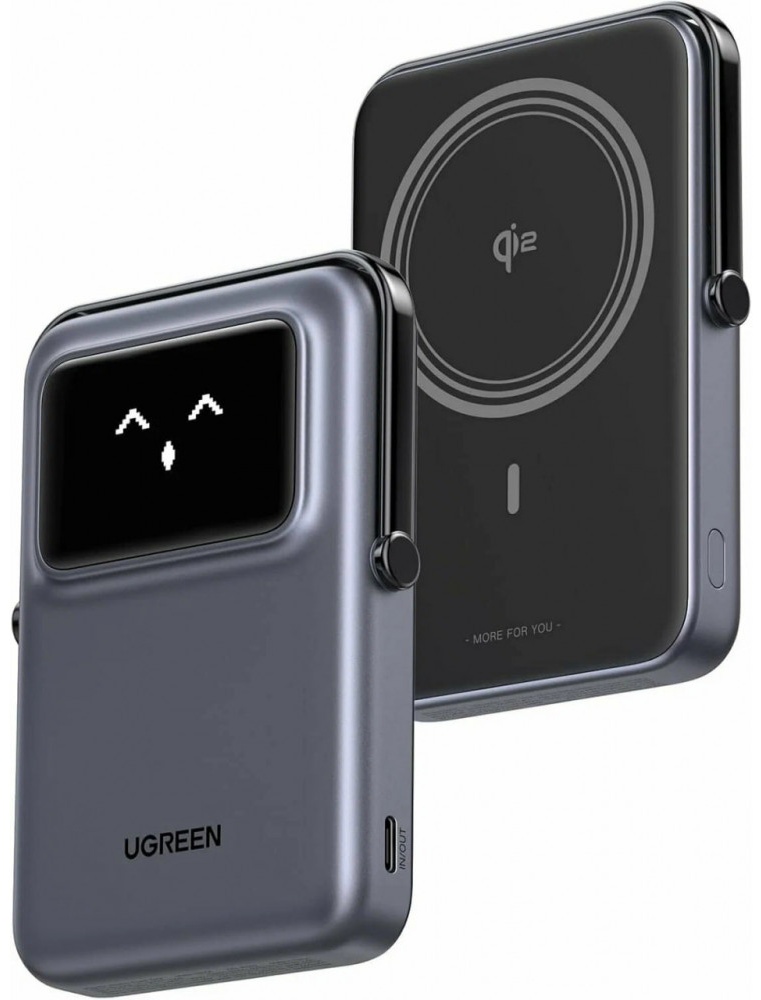 Внешний аккумулятор Ugreen PB764 10000 мАч 20 Вт, темно-серый