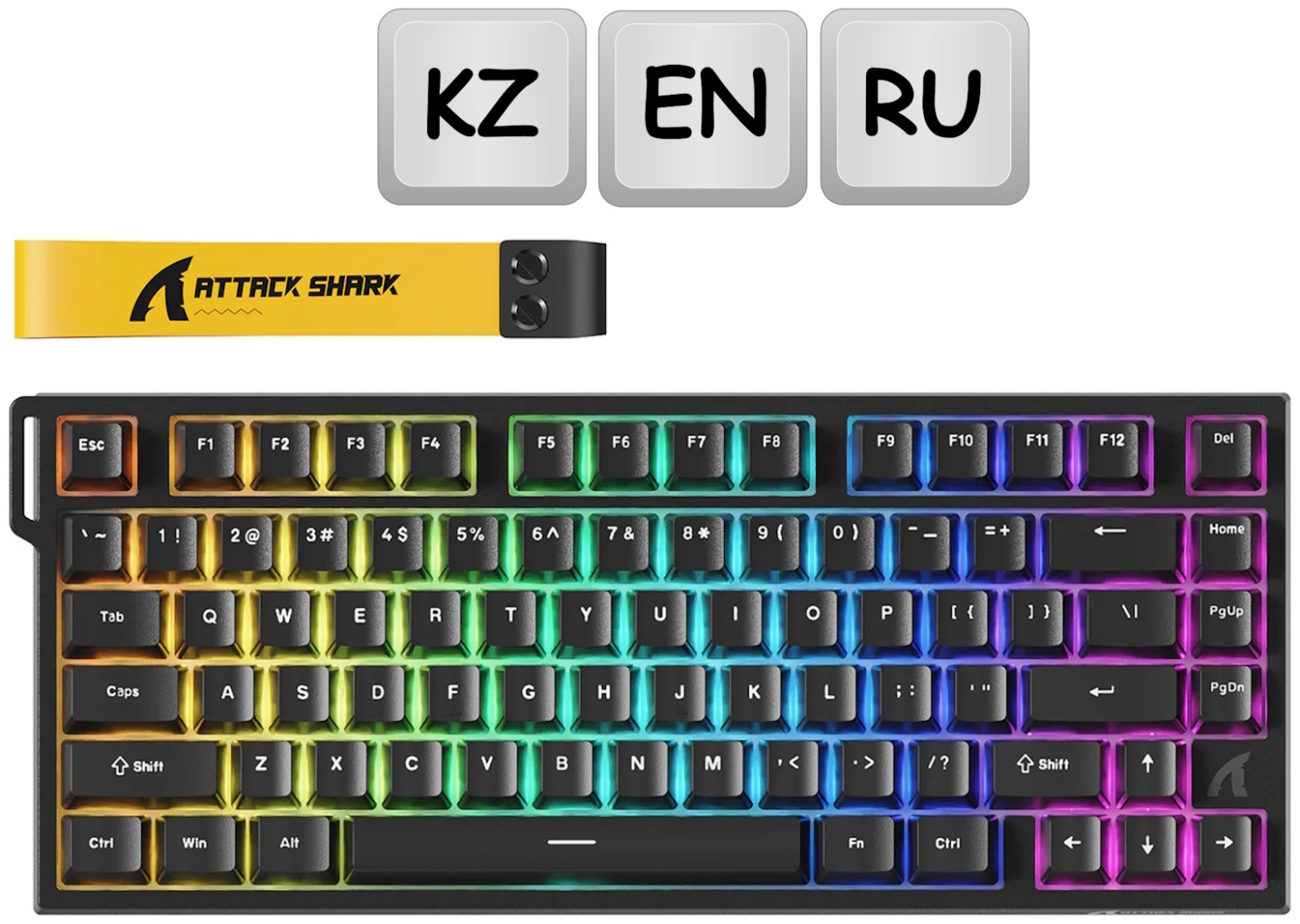 Клавиатура Attack Shark R82 HE черный