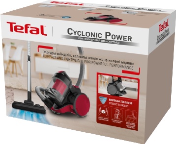 Пылесос Tefal Cyclonic Power TW1923RH красный