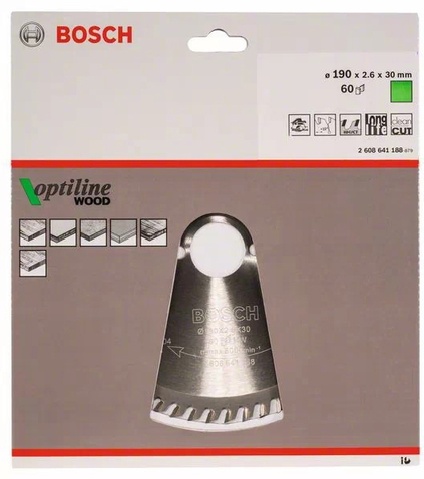 Пильный диск Bosch Optiline Wood 2608641188