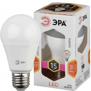 Лампа светодиодная Эра LED A60-15W-827-E27