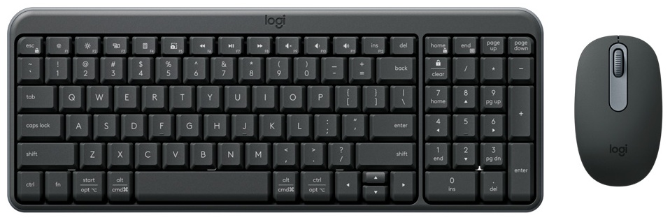 Клавиатура Logitech MK250 920-013853, черная + мышь