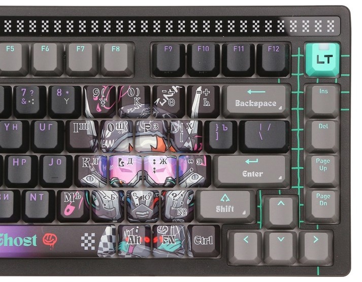 Клавиатура A4Tech AT75 Cypher Ghost SAVAGE серый