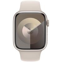 Смарт часы Apple Watch Series 9 GPS 41mm MR8U3QR/A Starlight Aluminium Case with Starlight Sport Band - M/L MR8U3QR/A