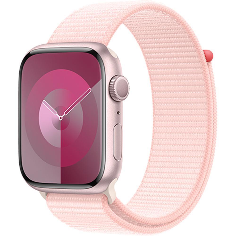 Смарт часы Apple Watch Series 9 GPS 45mm  MR9J3QR/A Pink Aluminium Case with Light Pink Sport Loop