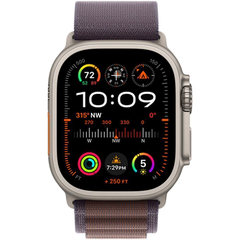 Смарт часы Apple Watch Ultra 2 GPS + Cellular, 49mm Titanium Case with Indigo Alpine Loop - Medium (MRET3GK/A)