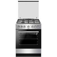 Кухонная плита Hansa FCMX 68123, черно-серебристая...