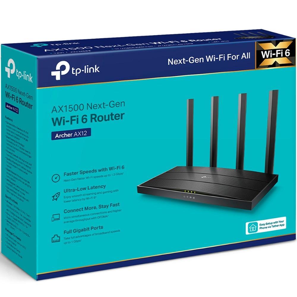 Маршрутизатор TP-Link Archer AX12 черный