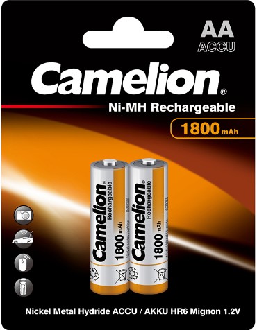 Аккумулятор Camelion AA 1800BP2 2 шт