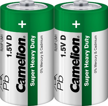 Батарейка Camelion Super Heavy Duty D R20P-SP2G 2 шт
