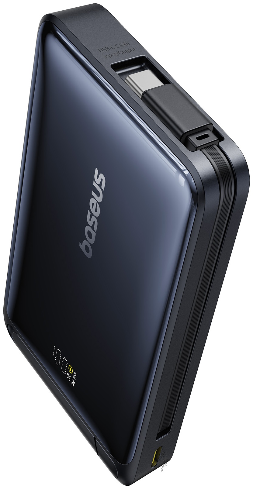 Внешний аккумулятор Baseus Nomos Qi2 10000 мАч черный