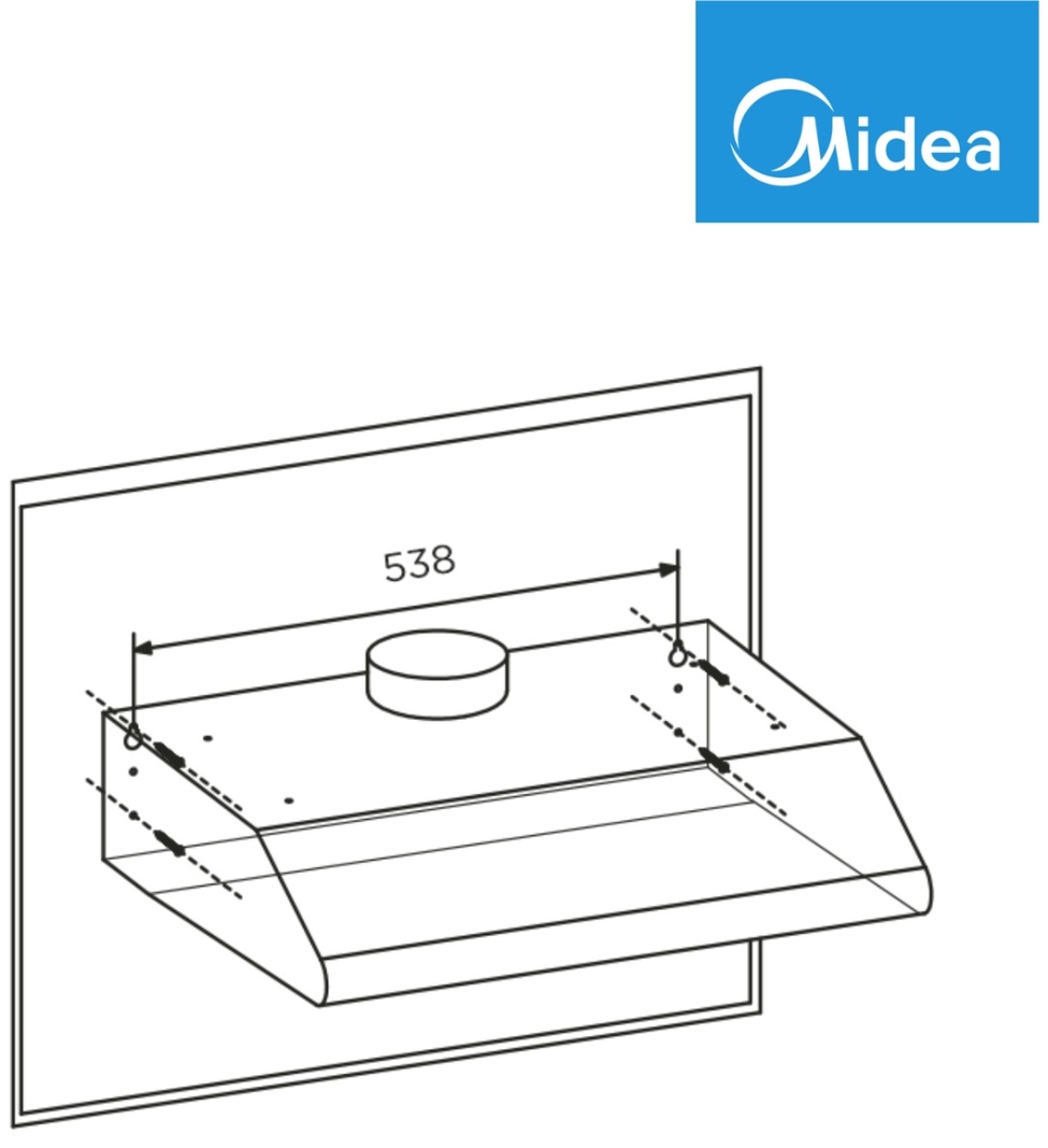 Вытяжка Midea MH60F16 B черный