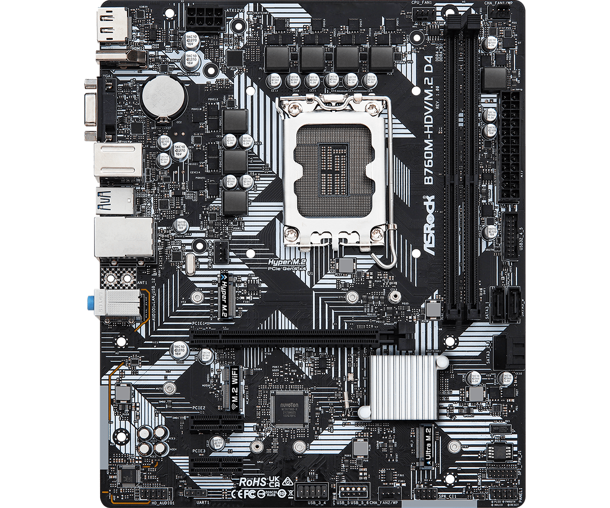 Материнская плата ASRock B760M-HDV/M.2 D4