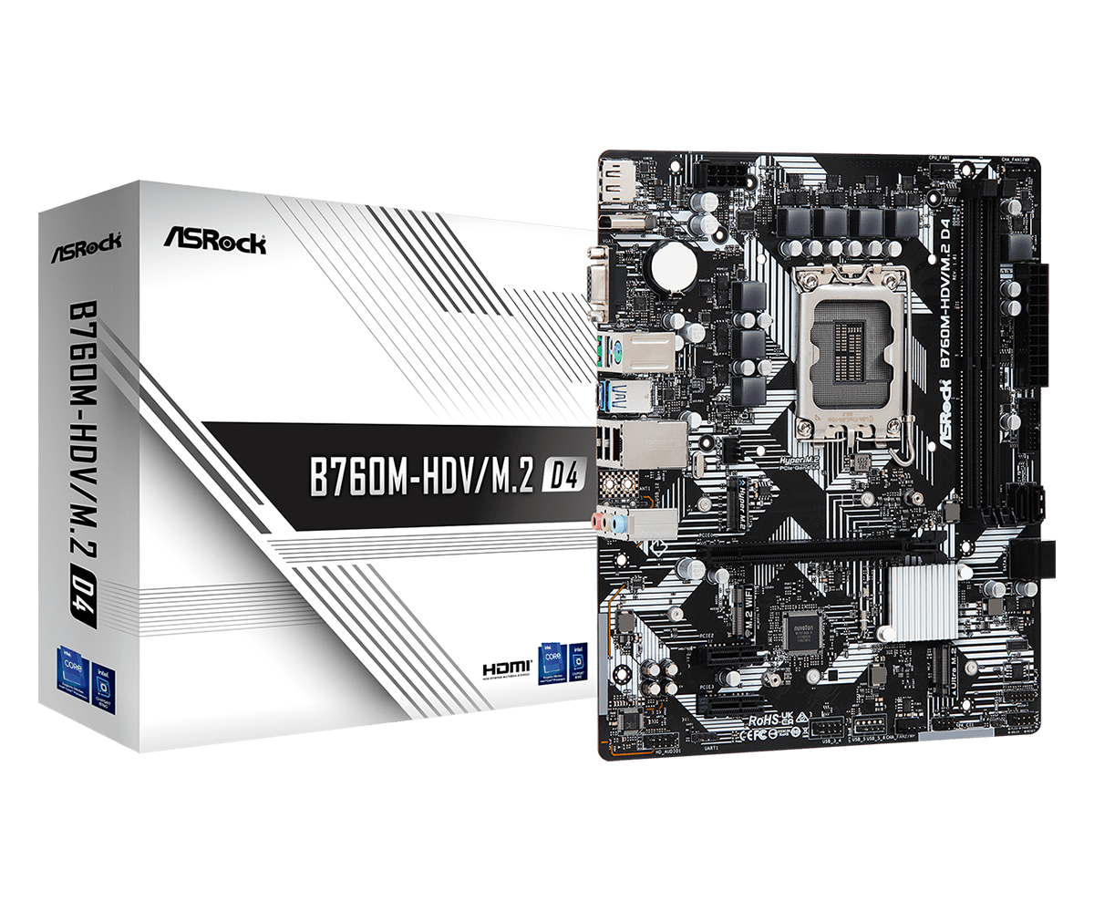 Материнская плата ASRock B760M-HDV/M.2 D4