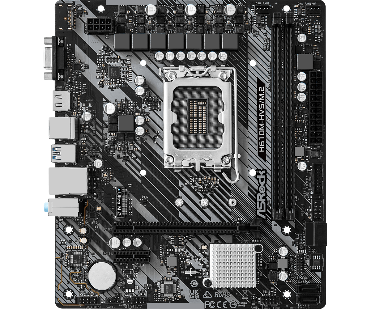 Материнская плата ASRock H610M-HVS/M2 R2.0