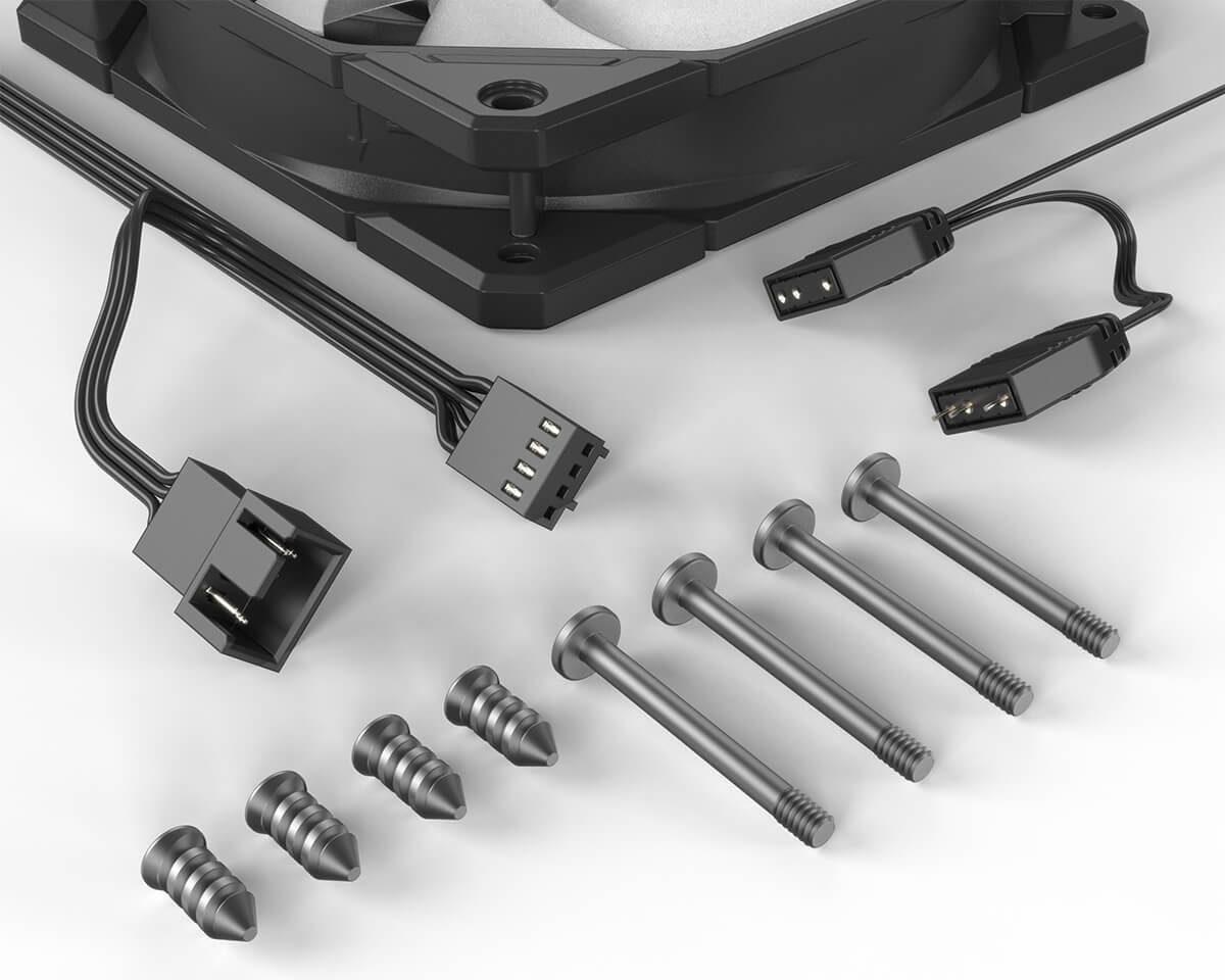 Вентилятор ID-COOLING TF-12025-PRO-ARGB черный