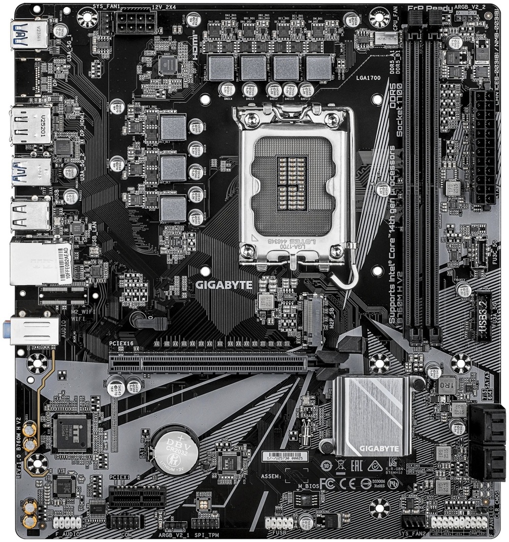 Материнская плата GIGABYTE B760M H V2