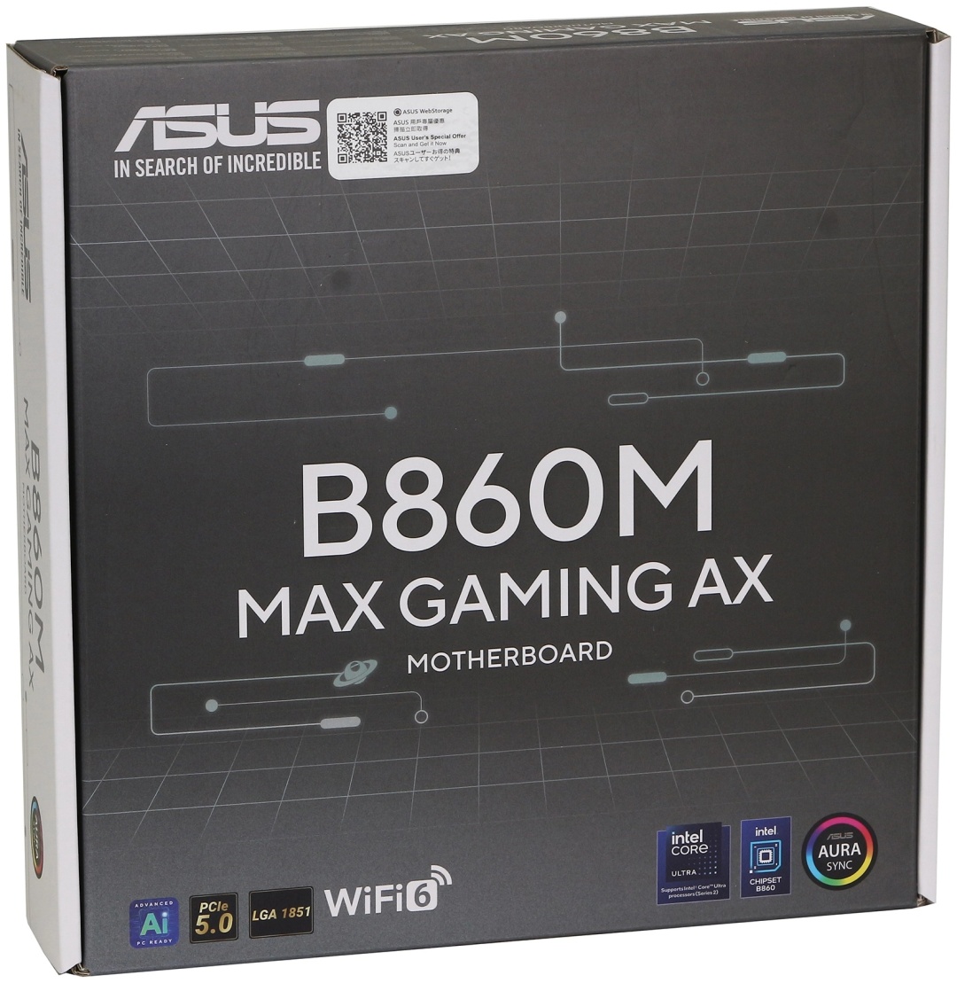 Материнская плата ASUS B860M MAX GAMING AX (90MB1JZ0-M0EAY0)