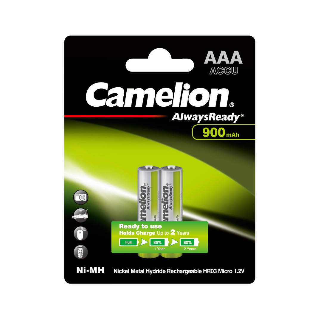 Аккумулятор Camelion AlwaysReady Rechargeable NH-AAA900ARBP2, 2 шт