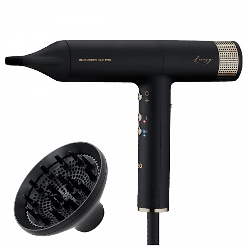 Фен BQ HD2222B черно-золотистый