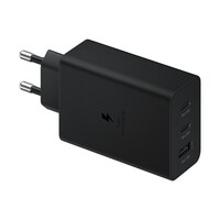 Зарядное устройство Samsung EP-T6530NBEGEU 65W USB Type-C X 2, Type-A x 1 черное