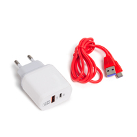 Зарядное устройство Ldnio A2421C 22.5W USB/USB-C, Type-C 1м белое