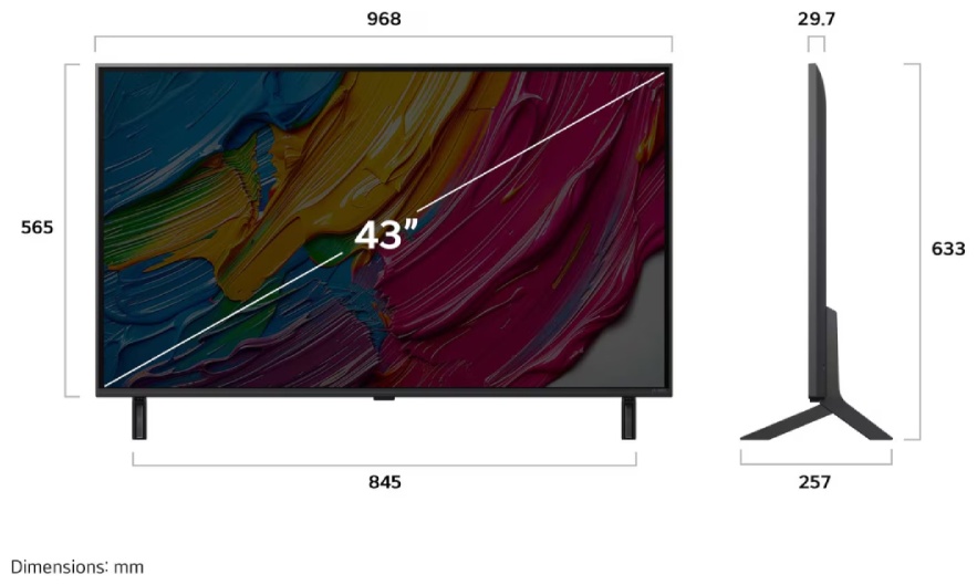 Телевизор LG 65QNED80A6A 165 см черный