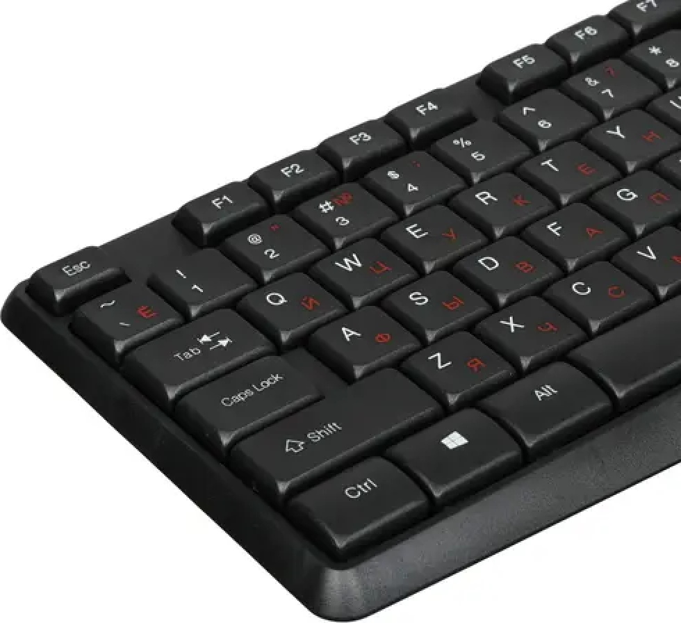 Клавиатура Acer OMW141, черная + мышь