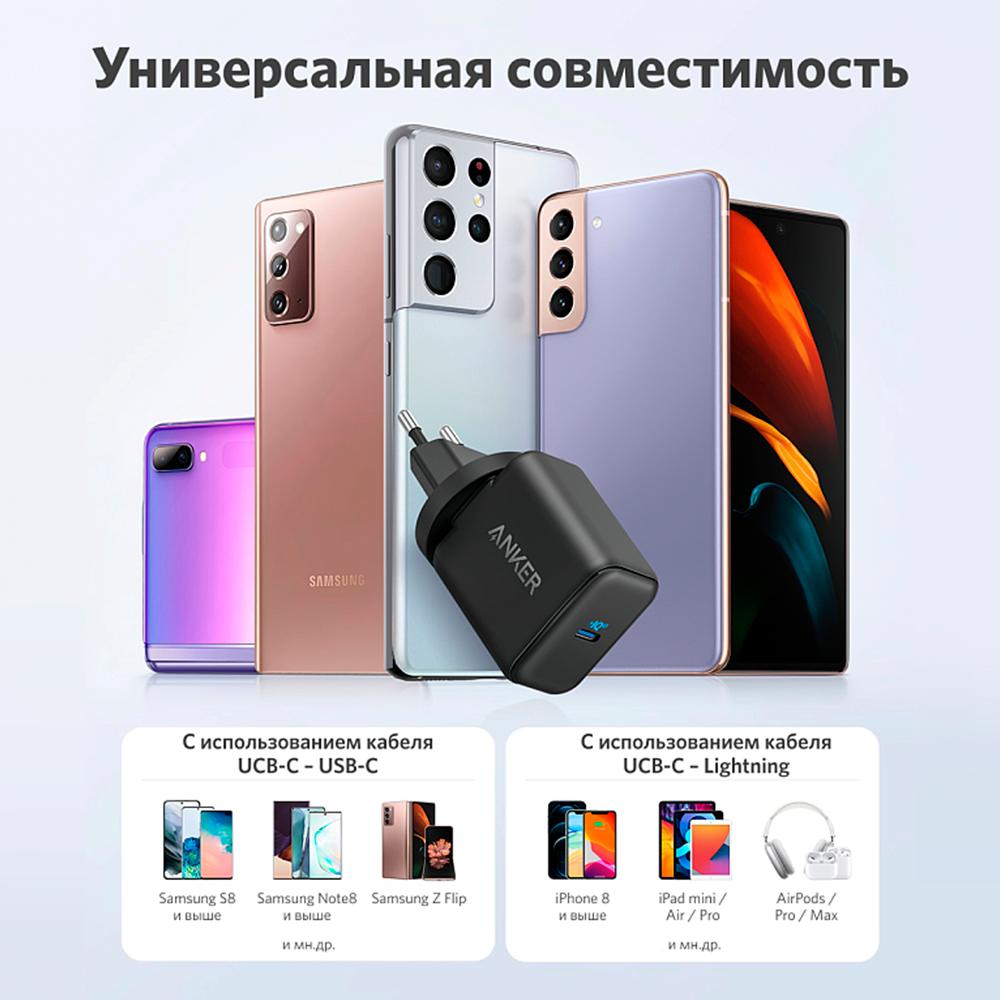 Зарядное устройство для телефонов Anker PowerPort III 25W Black