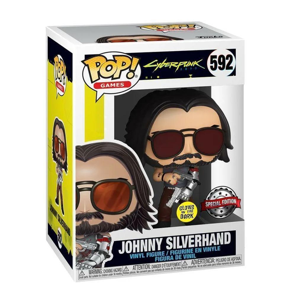 Фигурка Funko POP! Games Cyberpunk 2077 Johnny Silverhand w/ Gun 47522