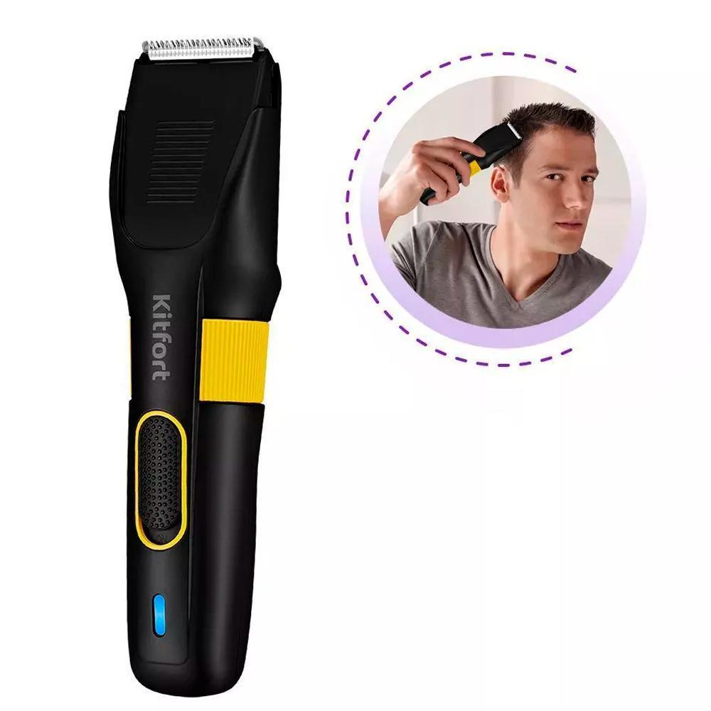 Машинка для стрижки Kitfort КТ-3130-1, черно-желтая