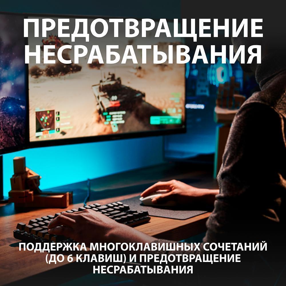 Клавиатура Logitech G413 TKL SE, черная