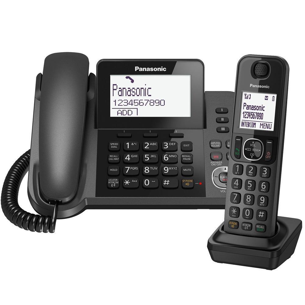 Беспроводной телефон Panasonic Dect KX-TGF310RUM, черный