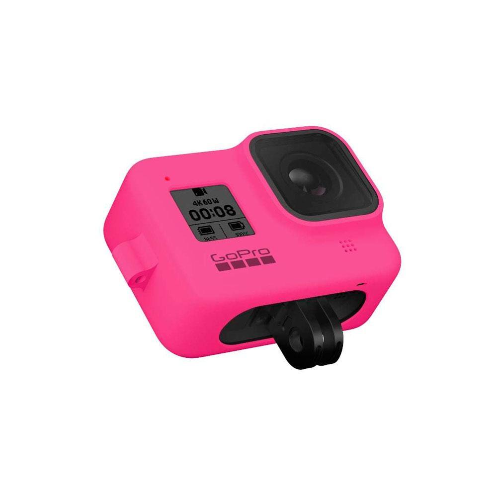 Чехол для экшн камеры GoPro Hero 8 силиконовый с ремешком (AJSST-007) розовый
