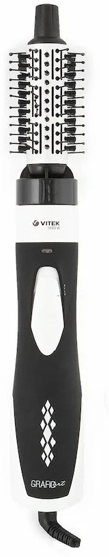 Фен-щетка Vitek VT-2510 Graphic Art, черно-белая