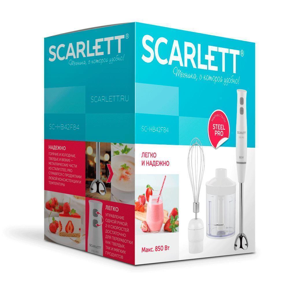Блендер погружной Scarlett SC HB42F84 белый