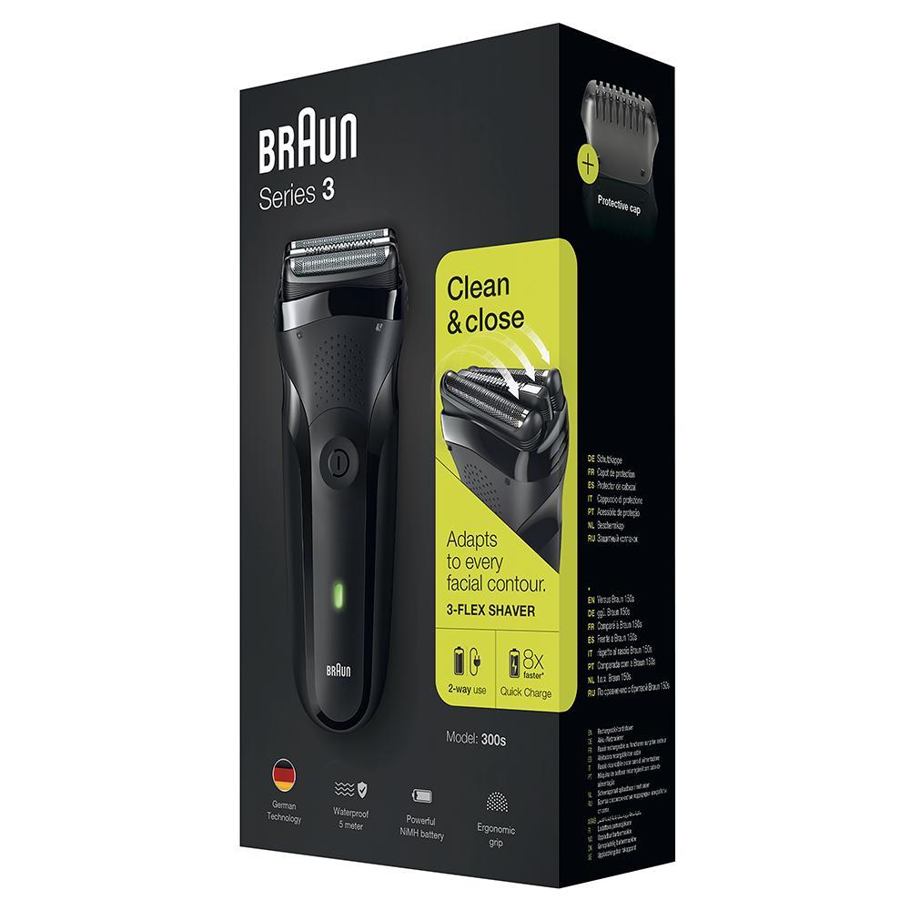 Электробритва Braun Shaver 300s BLK/BLK Box Euro