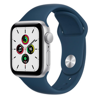 Смарт часы Apple Watch SE GPS, 40mm Silver Aluminium Case with Abyss Blue Sport Band - Regular (MKNY3GK/A)