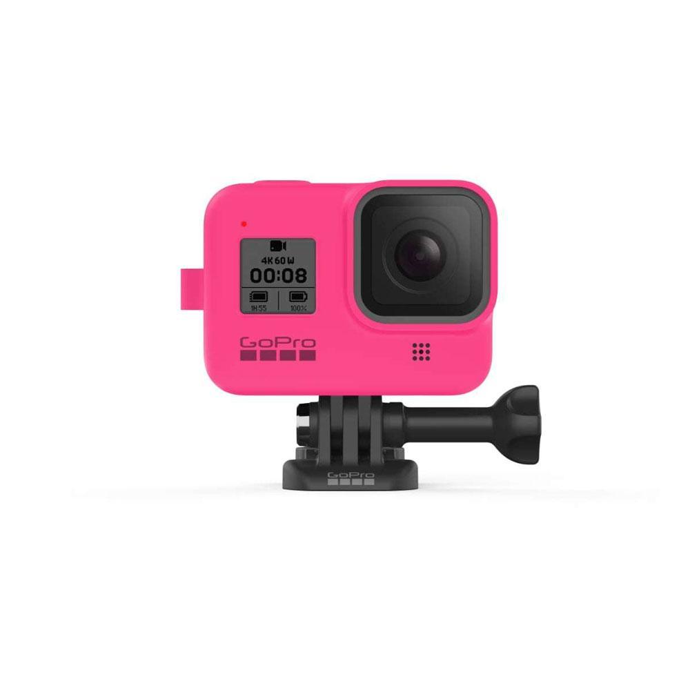 Чехол для экшн камеры GoPro Hero 8 силиконовый с ремешком (AJSST-007) розовый
