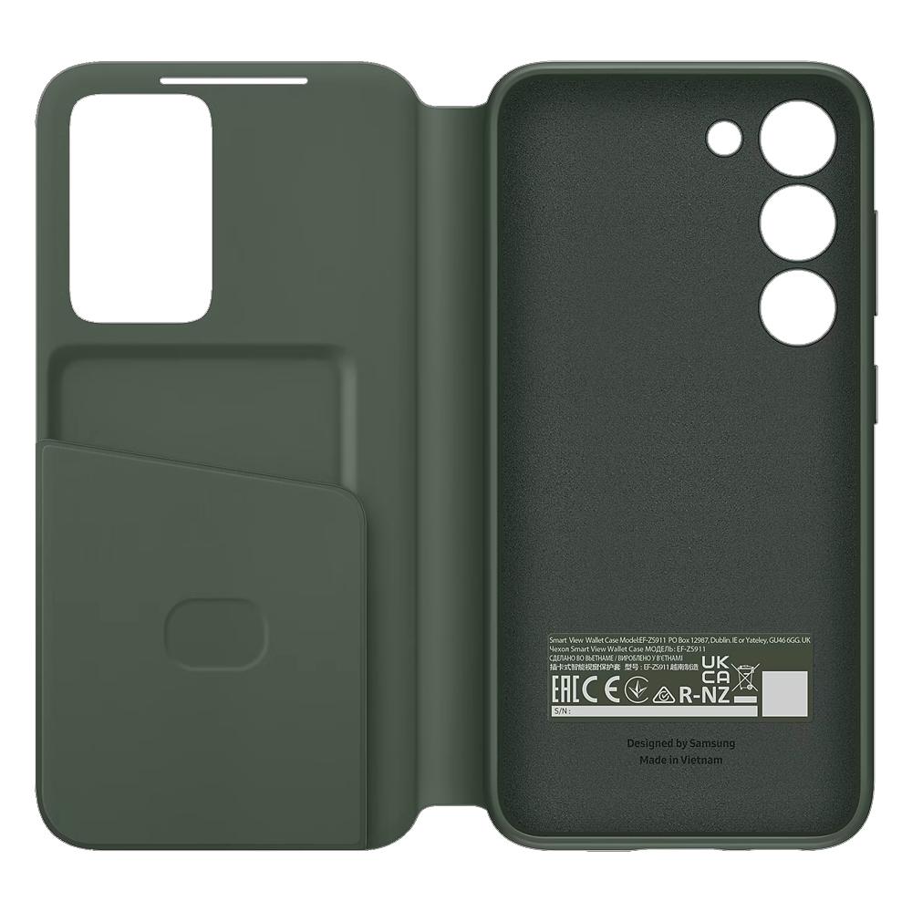 Чехол для телефона Samsung Galaxy S23 Smart S View Wallet Cover EF-ZS911CGEGRU khaki